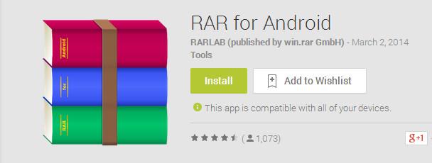 free download winrar for android