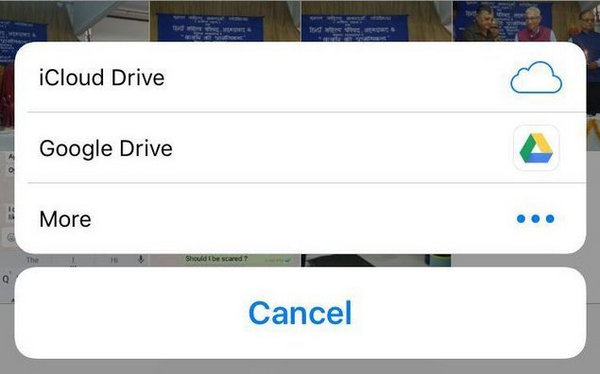 WhatsApp Google Drive for iPhone